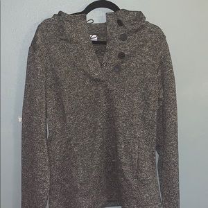 Button neck sweater